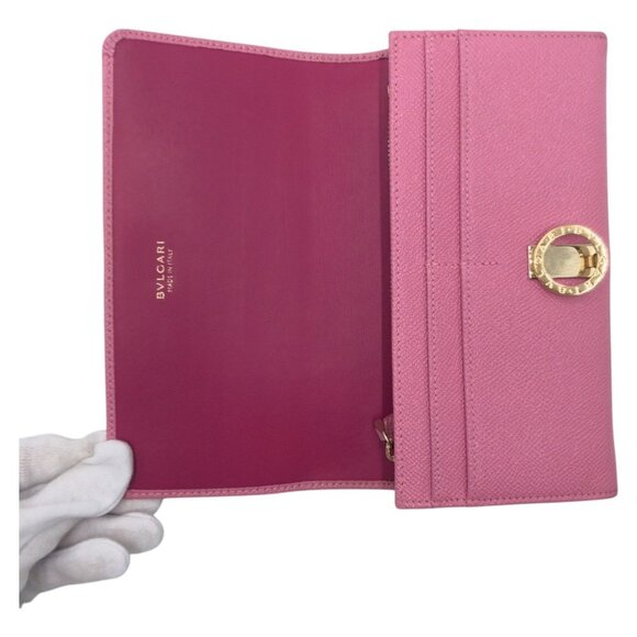 BVLGARI Pink Leather Wallet - Picture 8 of 11
